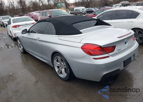 2012 BMW 650I из США, поврежденный, VIN WBALZ3C51CDL73358